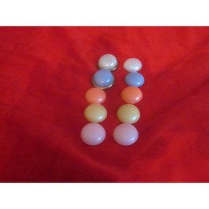 Rare Fun Interchangeable Large Round Earrings Set